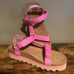 Pink Platform Sandals